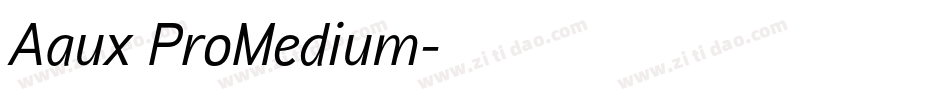 Aaux ProMedium字体转换